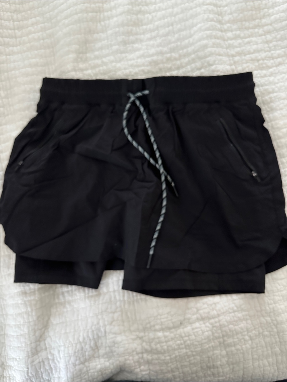 Athleta Black Women's Active Skort with Zip Pocket